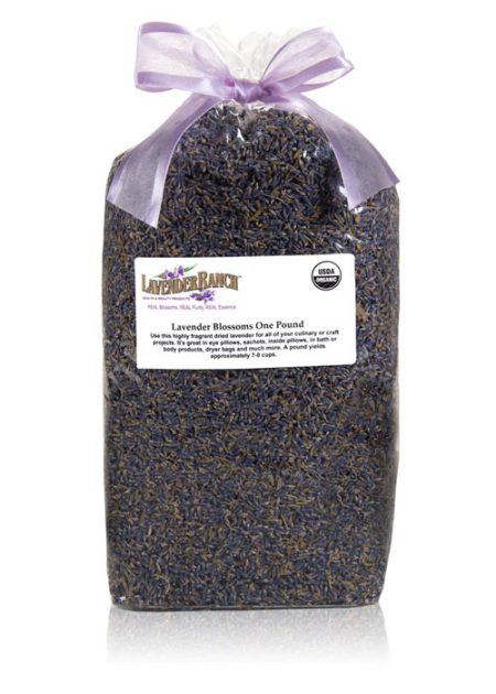 Certified Organic Lavender Blossoms - 1 Pound
